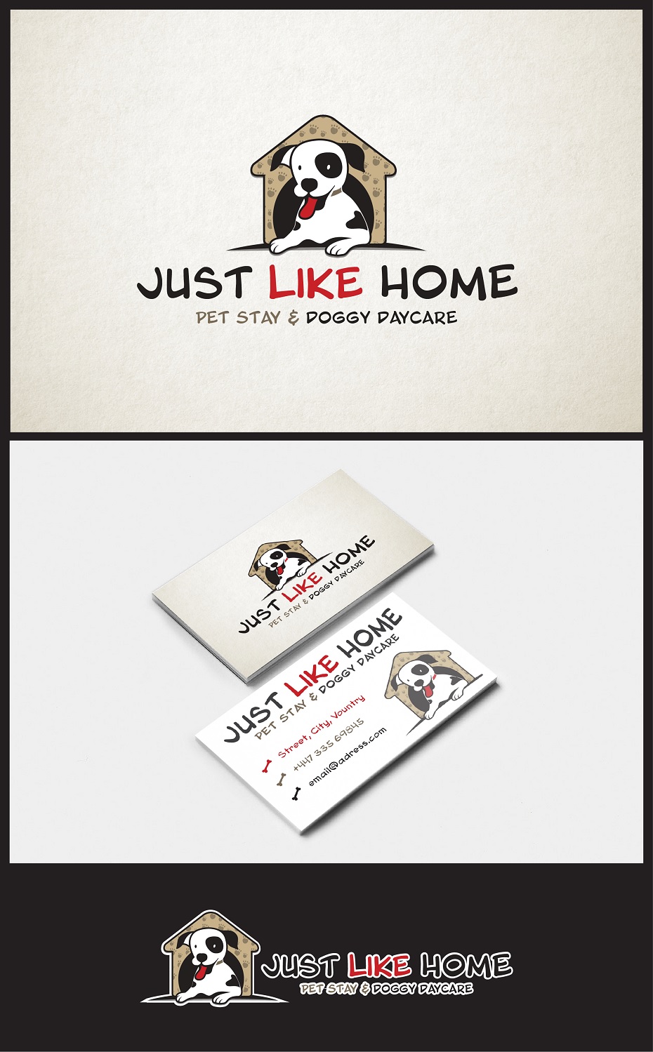 Design de Logo par Kira Graphics pour Just like home pet stay & doggy daycare | Design : #20049981