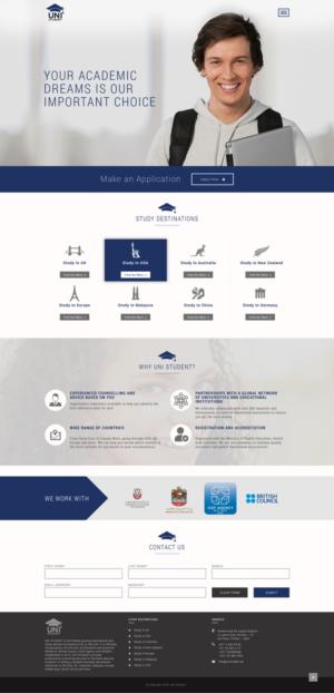 Web Design by Abhinav Katiyar for this project | Design #20050623