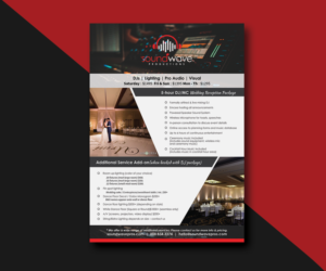 DJ company new brochure of services offered | Grafik-Design von JK18