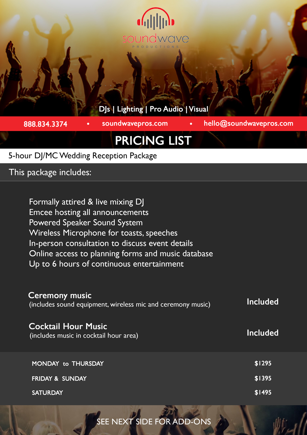 Graphic Design by Vishwa Basnayake for SoundWave Productions Inc. | Design #20063341