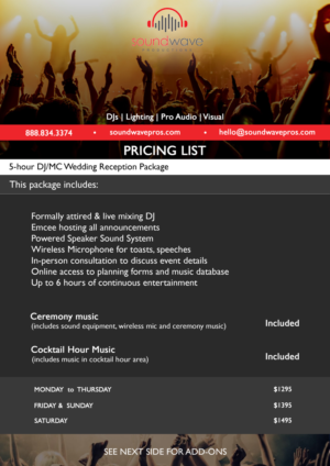 Graphic Design by Vishwa Basnayake for SoundWave Productions Inc. | Design: #20063341