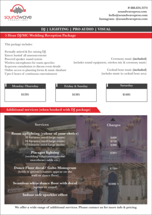 Graphic Design by HatchCI for SoundWave Productions Inc. | Design: #20074159