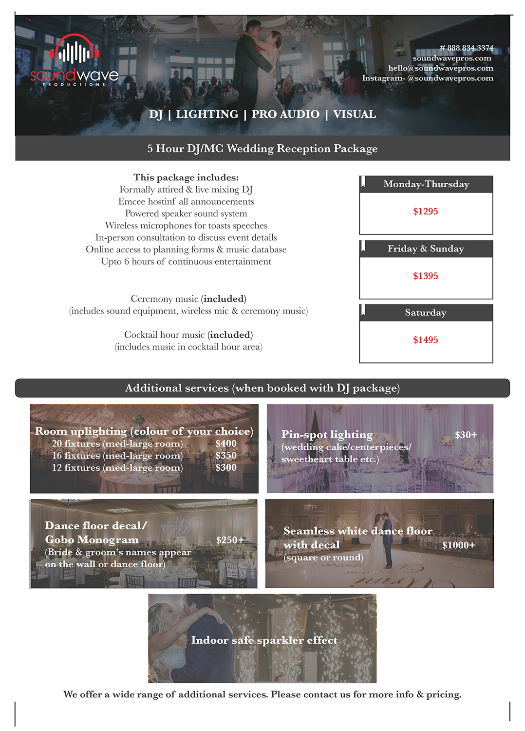 Graphic Design by HatchCI for SoundWave Productions Inc. | Design #20074161