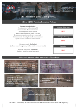 Graphic Design by HatchCI for SoundWave Productions Inc. | Design: #20074161