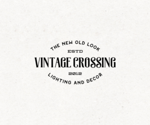 Vintage Crossing is the name of the business. tag line is 