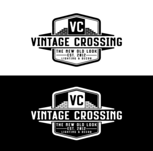 Vintage Crossing is the name of the business. tag line is