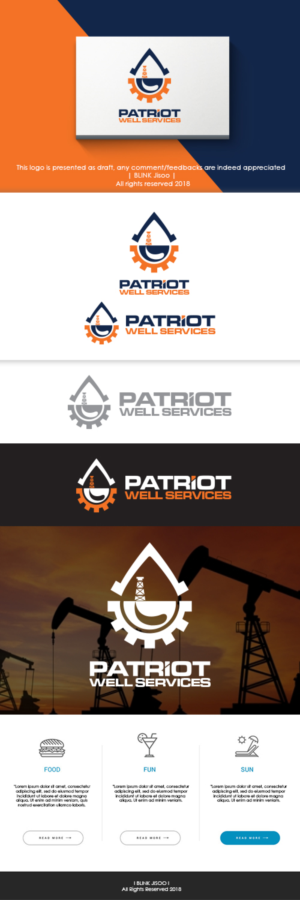 Patriot Well Services | Logo Design by Riv.