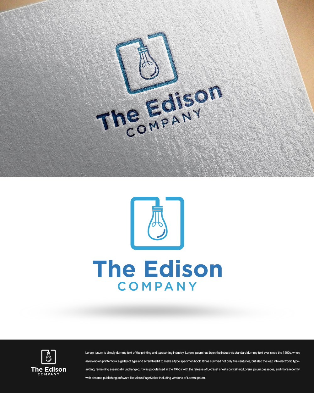 Logo Design by zingodesigns258 for The Edison Company | Design #20061793