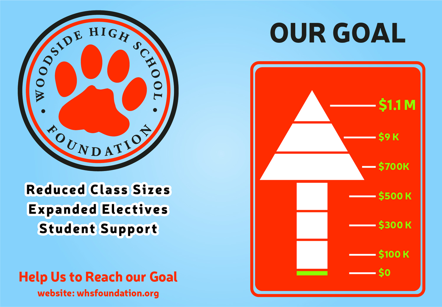 Diseño Gráfico por BEEZU para Woodside High School Foundation | Diseño #20055687