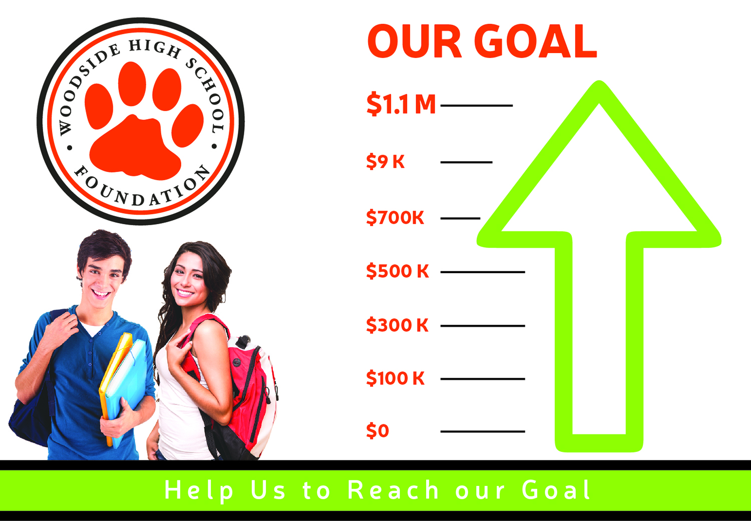 Graphic Design by BEEZU for Woodside High School Foundation | Design #20055688