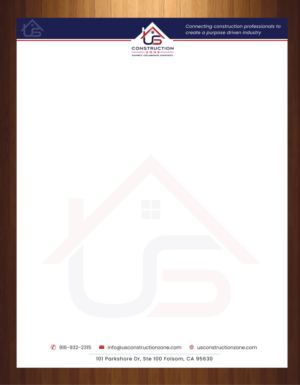 Letterhead Design by harmi_199 for US Construction Zone, Inc.  | Design: #20057780