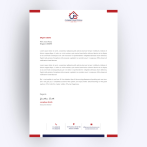 Design En-Tête par Mali Praveen pour US Construction Zone, Inc.  | Design : #20065256