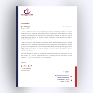 Design En-Tête par Mali Praveen pour US Construction Zone, Inc.  | Design : #20065257
