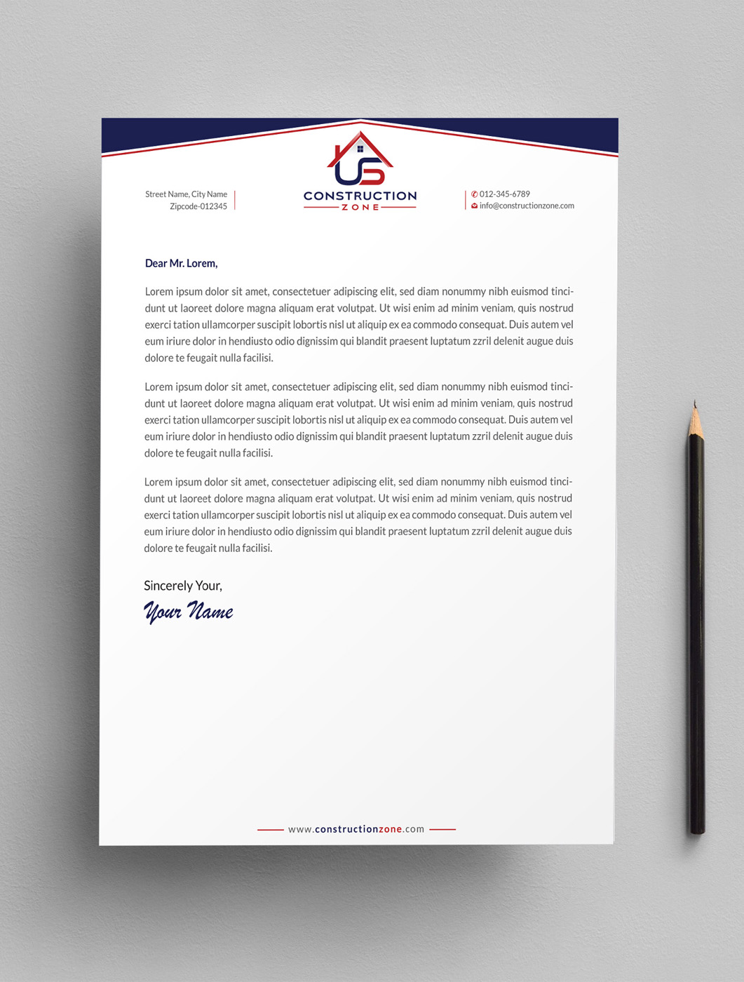 Diseño de Membrete por Infinitive Technology para US Construction Zone, Inc.  | Diseño #20046083
