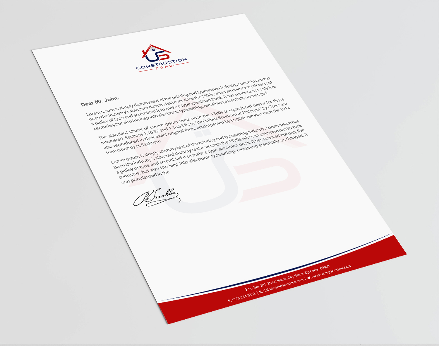 Diseño de Membrete por Infinitive Technology para US Construction Zone, Inc.  | Diseño #20046439
