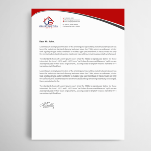 Letterhead Design by Infinitive Technology for US Construction Zone, Inc.  | Design: #20078991