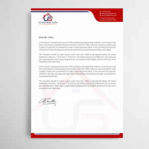 Letterhead Design by Infinitive Technology for US Construction Zone, Inc.  | Design: #20078992