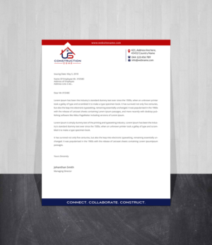 Letterhead Design by Creations Box 2015 for US Construction Zone, Inc.  | Design: #20048288