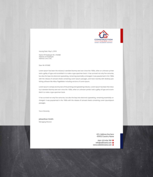 Letterhead Design by Creations Box 2015 for US Construction Zone, Inc.  | Design: #20054430