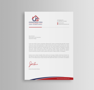 US Construction Zone Inc. Letterhead | Diseño de Membrete por mdreyad