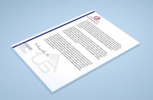 Letterhead Design by Petter Goms for US Construction Zone, Inc.  | Design: #20044942