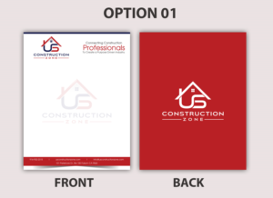 Letterhead Design by Fusionex Studio for US Construction Zone, Inc.  | Design: #20094528