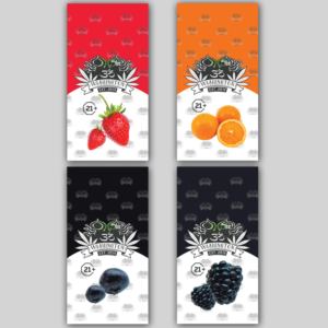 Design Package: front & Back candy Bag | Label Design by JanuXart