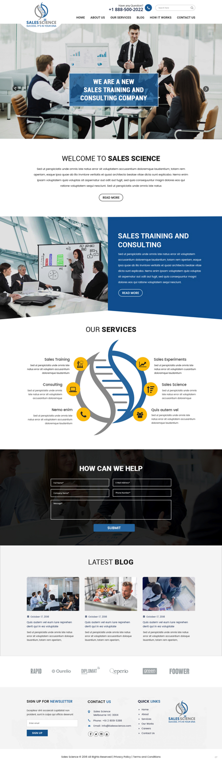 Diseño Web por pb para Sales Science LLC. | Diseño #20083443