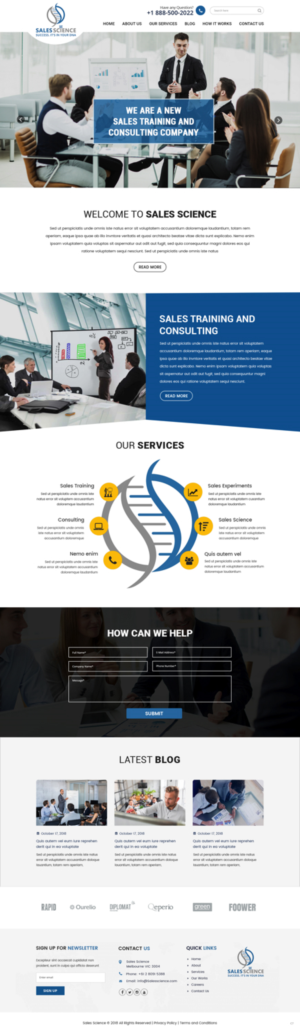 Web Design par pb pour Sales Science LLC. | Design : #20083443