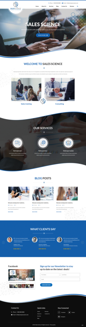 Web Design par pb pour Sales Science LLC. | Design : #20083445