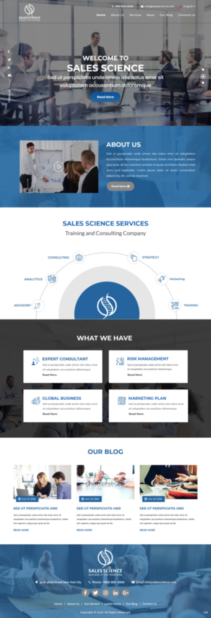 Web Design par pb pour Sales Science LLC. | Design : #20083446