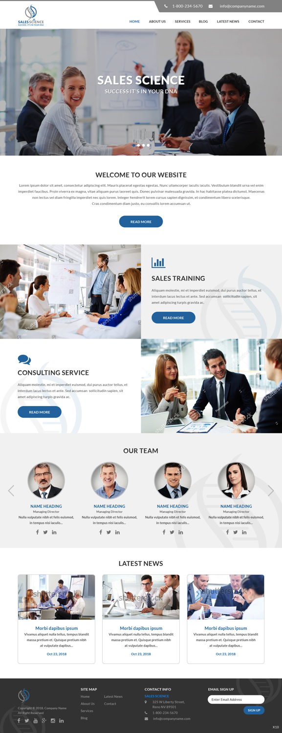Web Design par pb pour Sales Science LLC. | Design #20083459