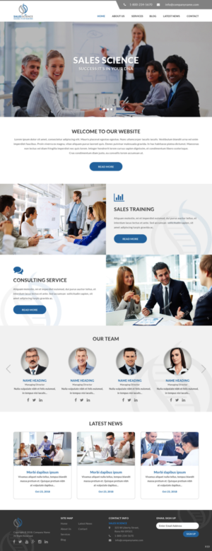 Web Design par pb pour Sales Science LLC. | Design : #20083459