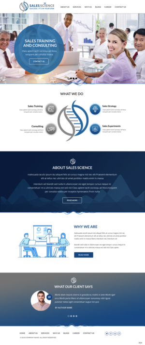 Web Design par pb pour Sales Science LLC. | Design : #20083460