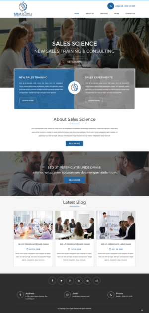 Web Design par pb pour Sales Science LLC. | Design : #20095861