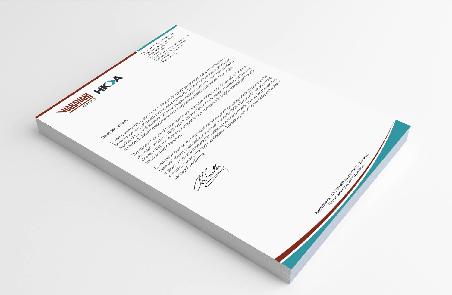 Letterhead Design by Infinitive Technology for this project | Design #20059838