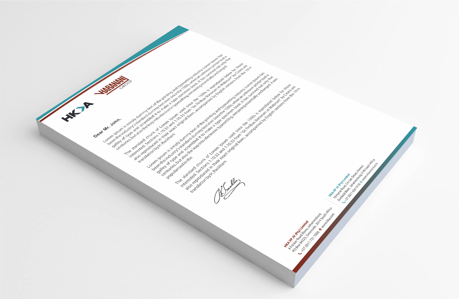 Letterhead Design by Infinitive Technology for this project | Design #20059946