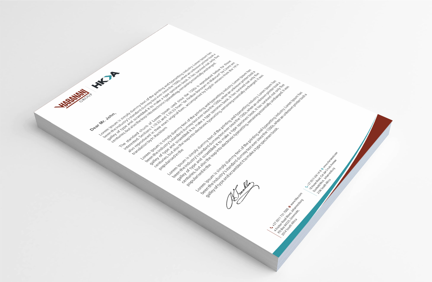 Letterhead Design by Infinitive Technology for this project | Design #20060281