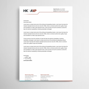 Letterhead Design by Infinitive Technology for this project | Design: #20067119
