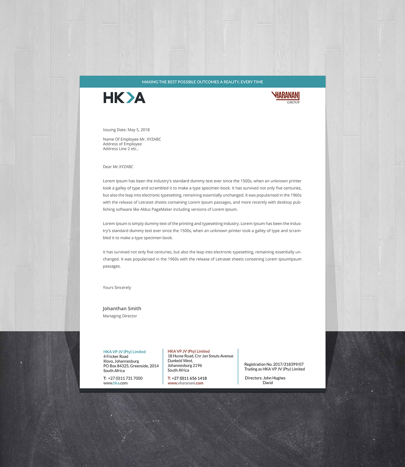 Letterhead Design by Creations Box 2015 for this project | Design #20072115