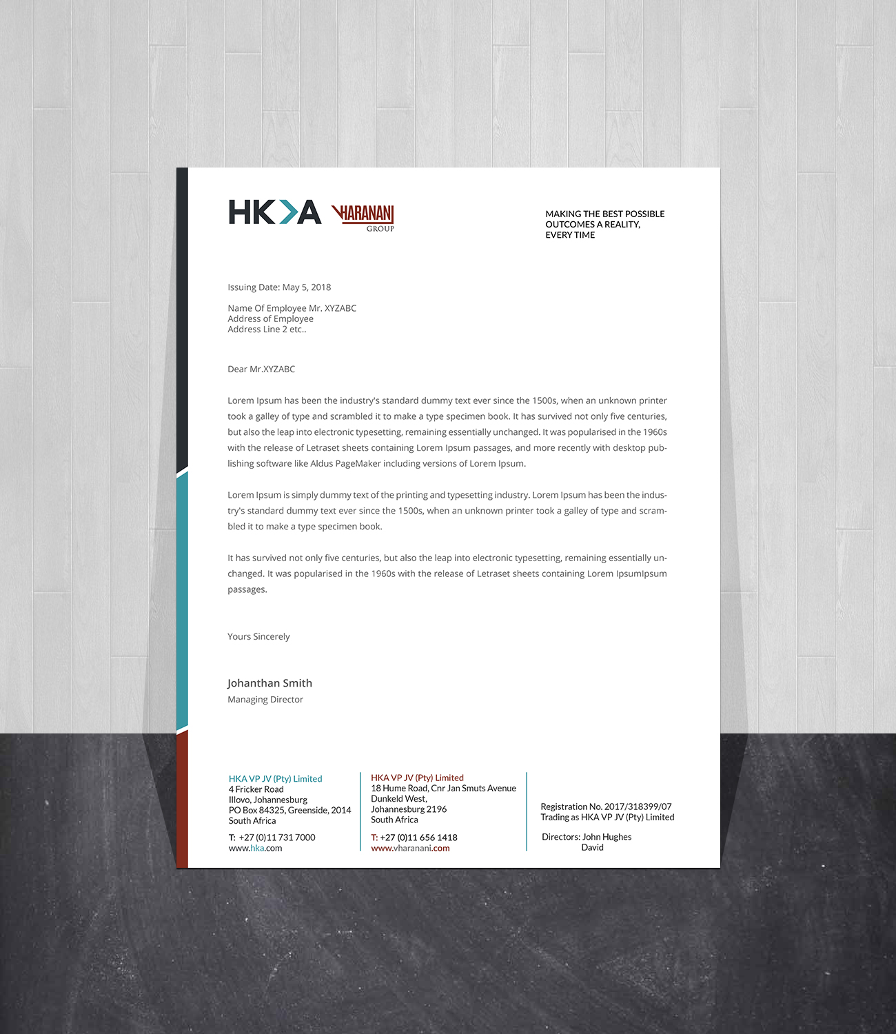 Letterhead Design by Creations Box 2015 for this project | Design #20072116
