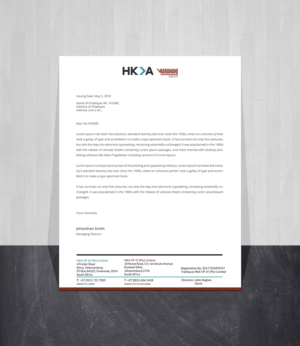 Letterhead Design by Creations Box 2015 for this project | Design: #20072117