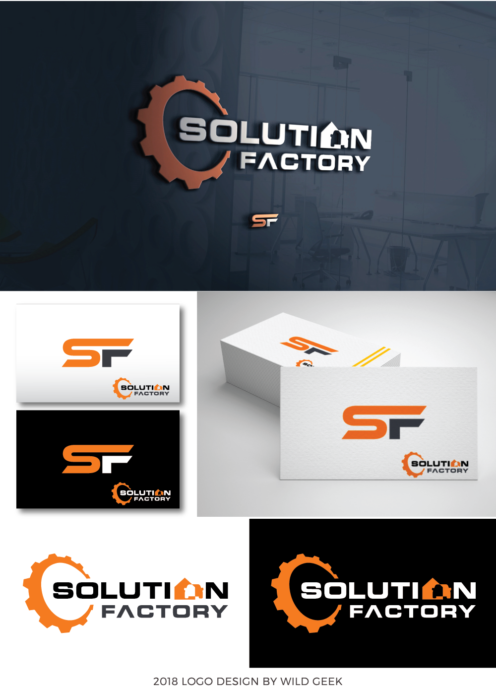 Logo Design by Wild Geek for Solution Factory GmbH | Design #20064406