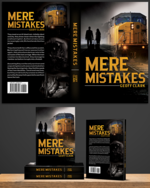 Book cover design for a debut author; 'Mere Mistakes' by Geoff Clark.  | Buchumschlag Design von EA5Designs