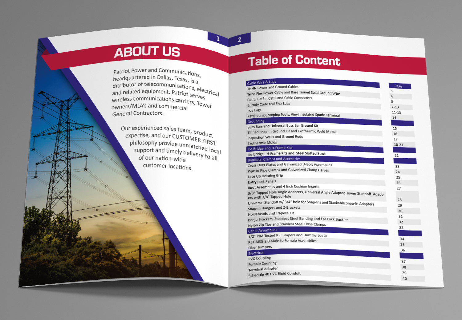 Catalogue Design by HamzaMalik for Patriot | Design #20096826