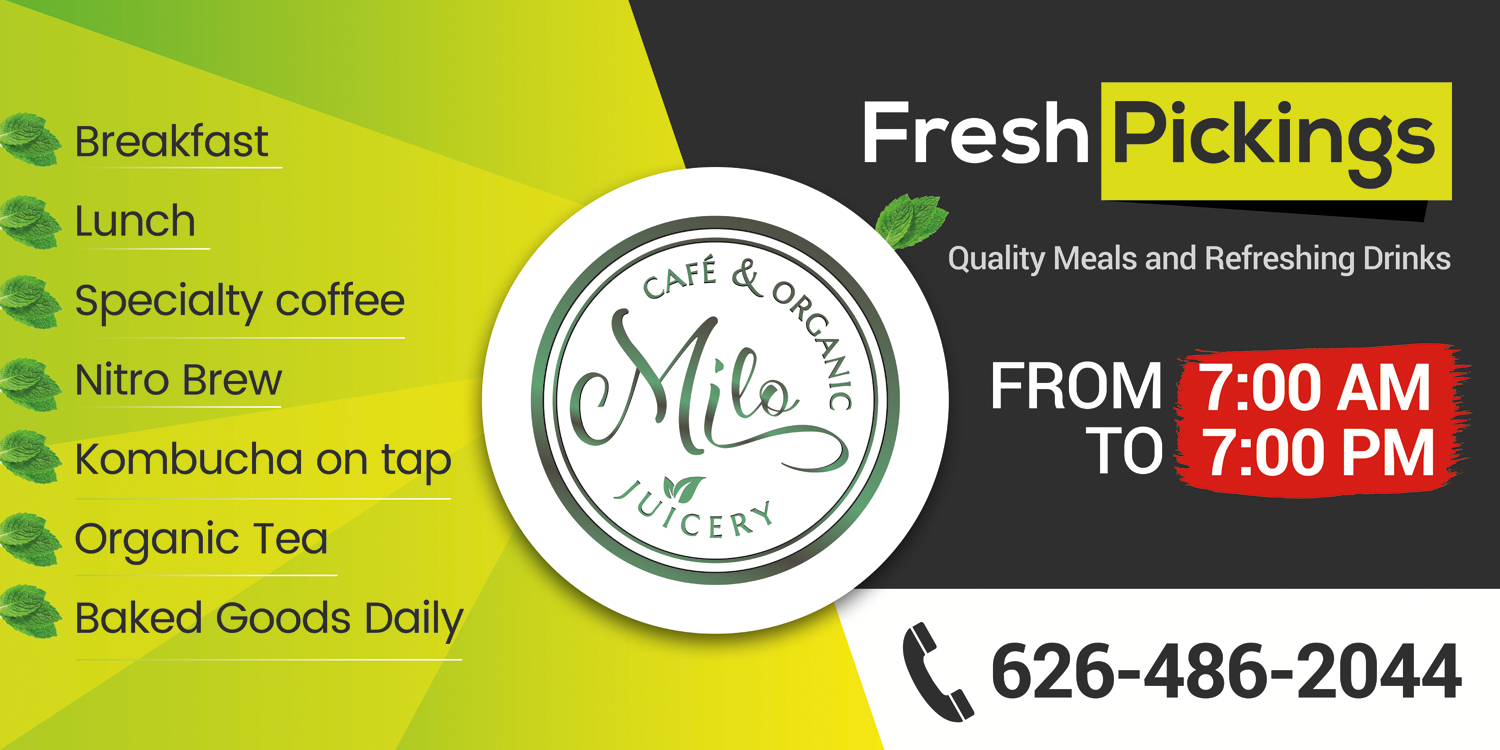 Banner Ad Design by Deli for MILO Cafe & Organic Juicery  | Design #20111381