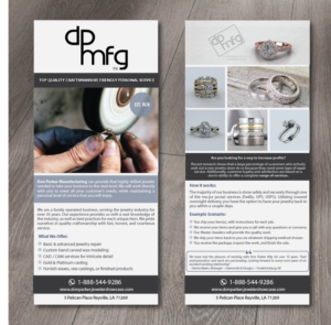 Design de Flyer par alex989 pour DON PARKER MFG. LLC | Design : #20076533