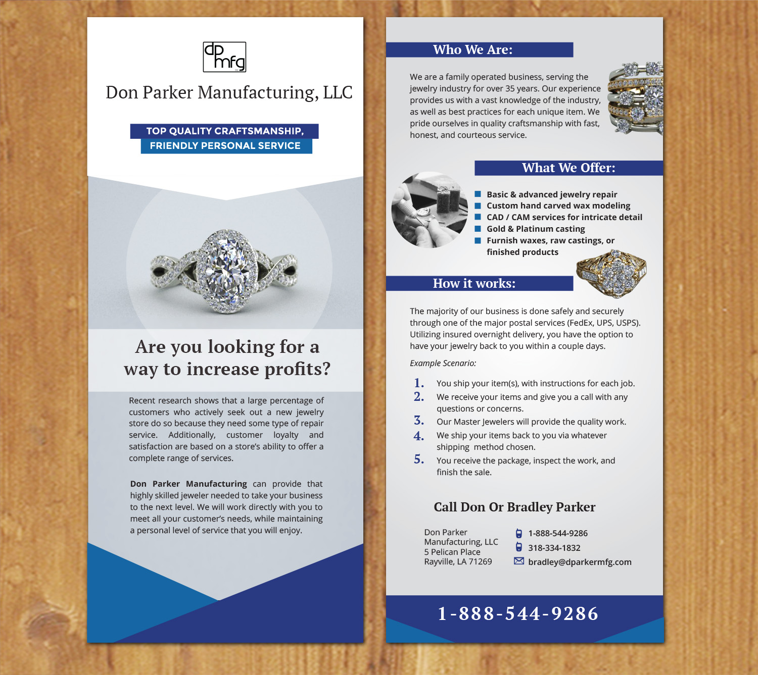 Flyer Design by MNM for DON PARKER MFG. LLC | Design #20053740