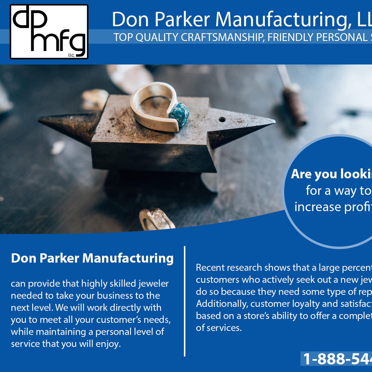 Flyer Design by InkVin for DON PARKER MFG. LLC | Design #20081974
