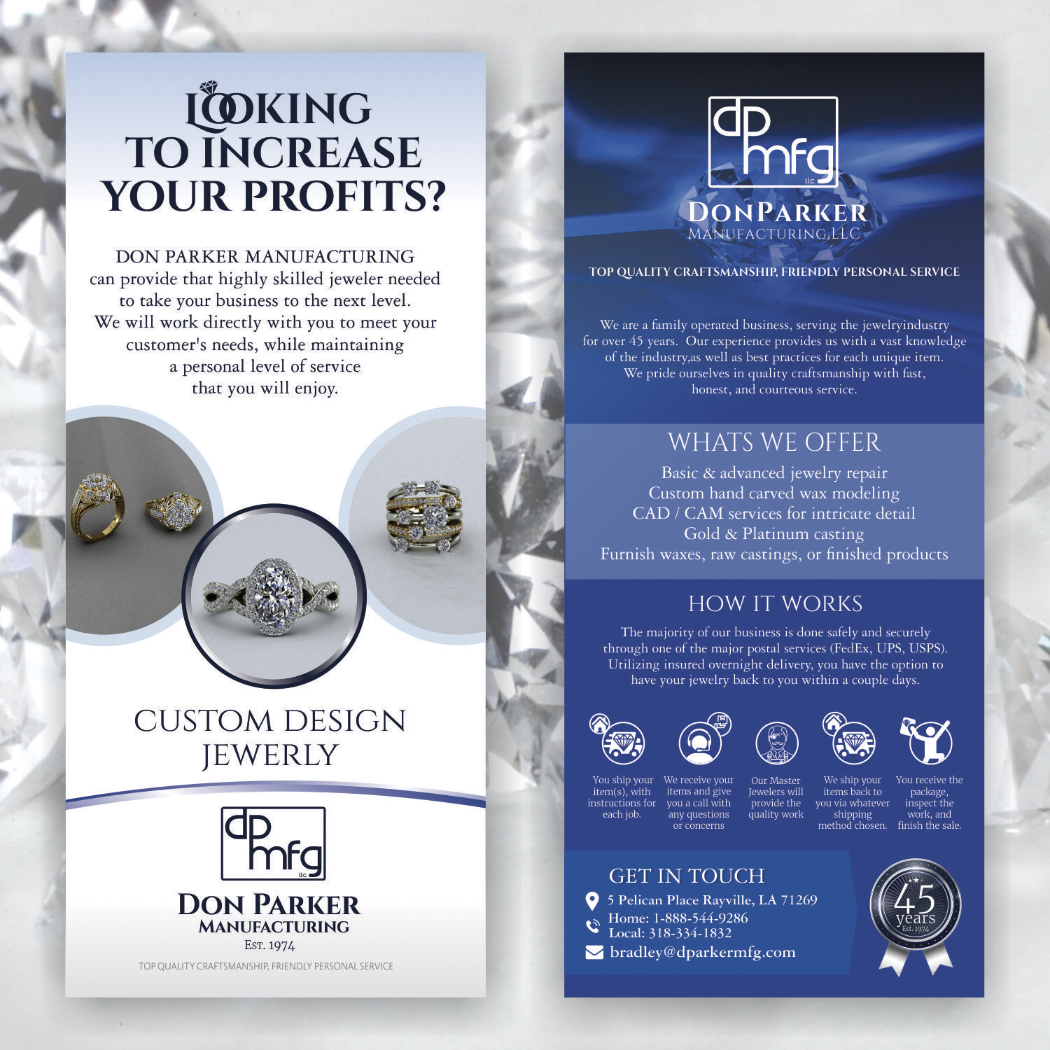 Flyer Design by angelcolmenares3 for DON PARKER MFG. LLC | Design #20058036